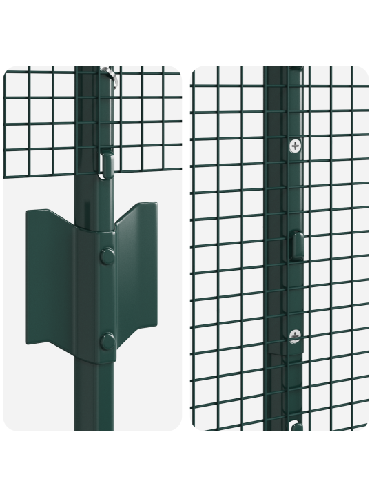 Hitsaustankoaida 5 u-pylväällä vihreä 1.6x10 m teräs