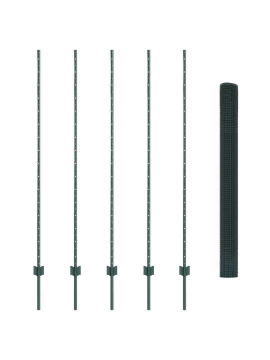 Hitsaustankoaida 5 u-pylväällä vihreä 1.6x10 m teräs
