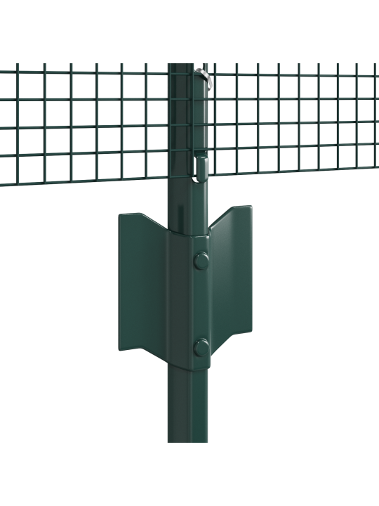 Kananverkkoaita setti setti 2 vihreä galvanoitu teräs 25 x 0.5 m