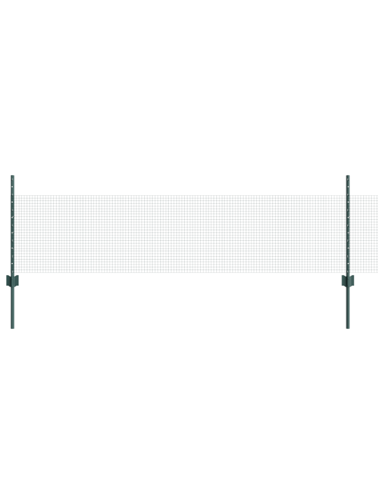 Kananverkkoaita setti setti 2 vihreä galvanoitu teräs 25 x 0.5 m