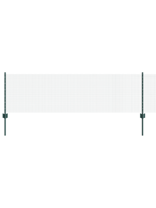 Hitsattu lang fence 11 u postes vihreä 0.6x25 m terästä