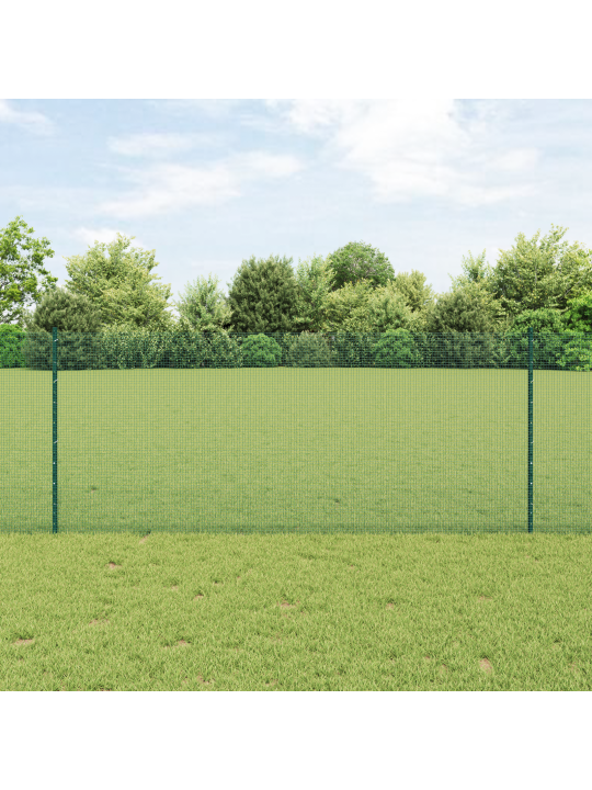 Puutarhakaide-setti 2 kpl vihreä galvanoitu teräs 25 x 1 m