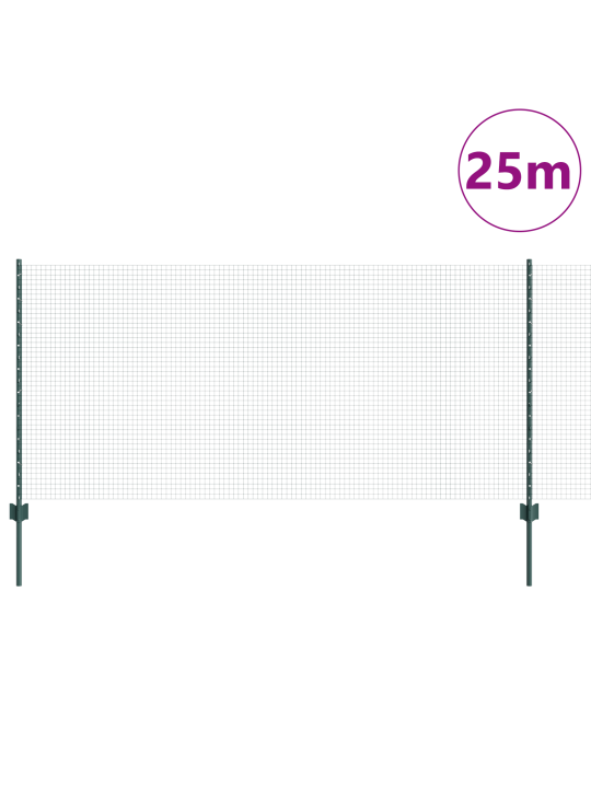 Kanalankkuaita-setti 2 kpl vihreä kuumasinkitty teräs 25 x 1 m
