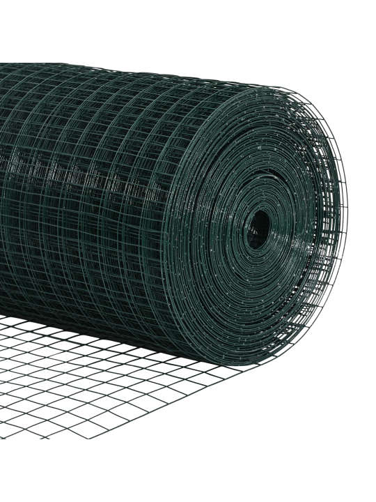 Kohdistettu langallinen aita 22 u-pilareilla vihreä 0.5x50 m teräs