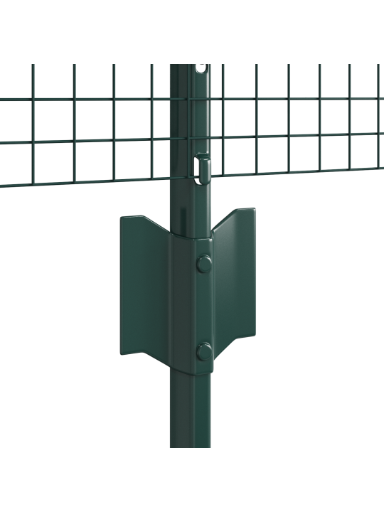 Hitsaustekniikalla tehty aita 22 u-pylväillä, vihreä, 0.6x50 m, teräs