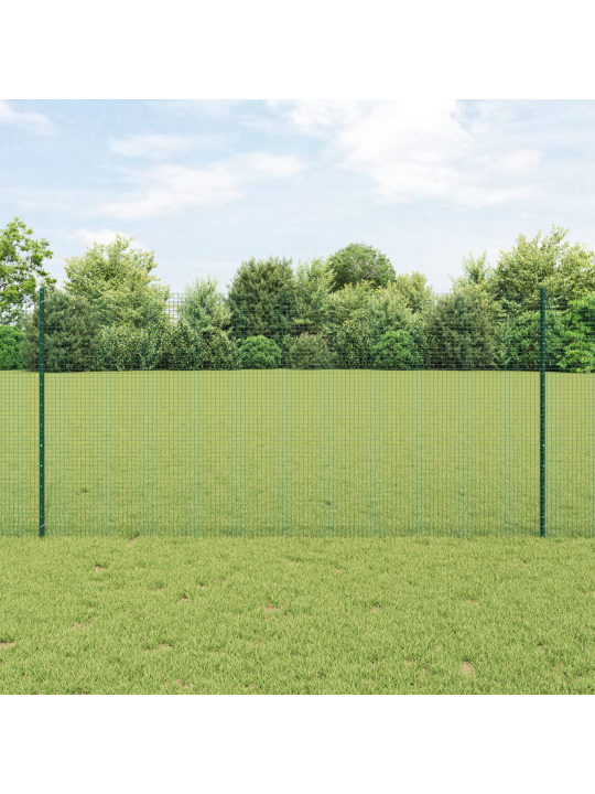 Welded wire fence with 22 u posts vihreä 1.2x50 m teräs