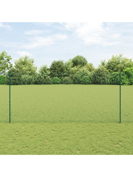 Weldattu langoitusaita 22 u-tukipylväillä vihreä 1.4x50 m teräs