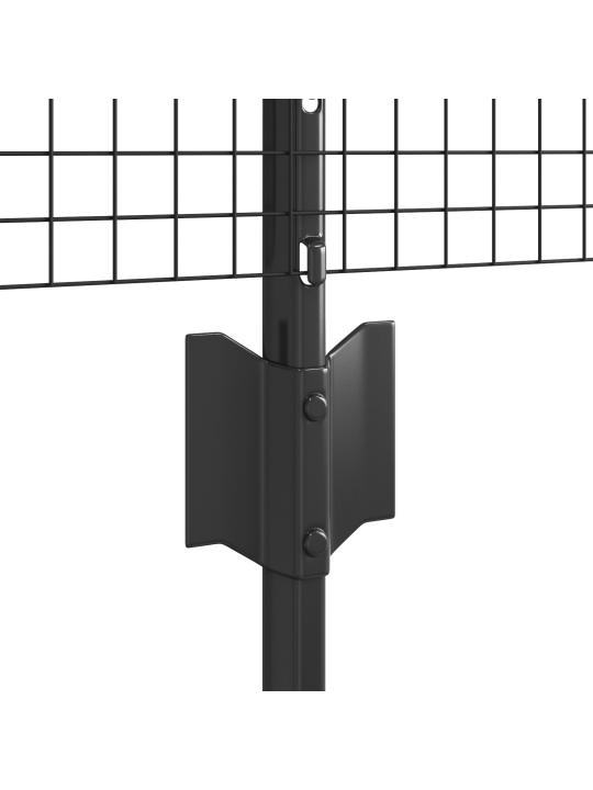 Hitsaustukku 5 u-pylväällä harmaa 0.8x10 m teräksestä