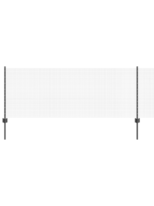 Hitsaustukku 5 u-pylväällä harmaa 0.8x10 m teräksestä