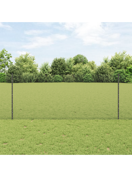 Kanaverkkoaita pakkaus 2 harmaa metalli 10 x 1 m kestävä