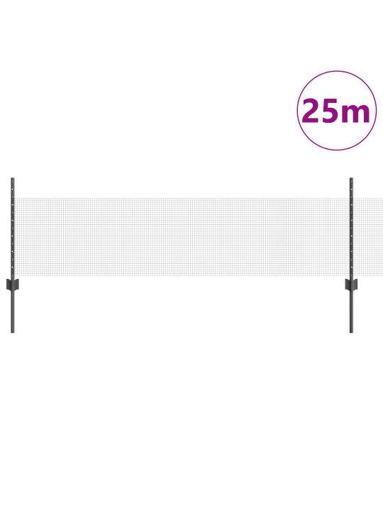 Kananverkkosuoja 2 kpl harmaa metalli, muovi 25 x 0.5 m kestävä