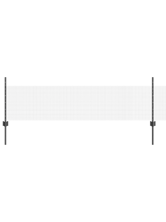 Puutarha-aitaset 2 kpl harmaa galvanoitu teräs 25 x 0.5 m rulla