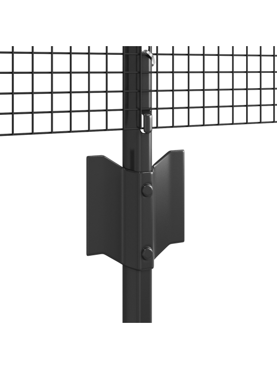 Hitsattu langa aita 11 u posteilla harmaa 0.8x25 m teräs