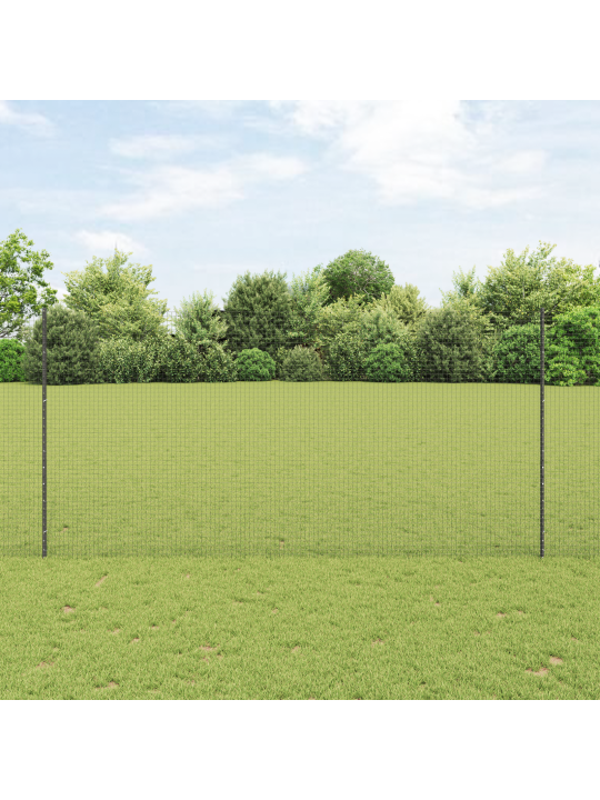Hitsattu langa-aida 22 u -pylväillä harmaa 1,6x25 m teräs
