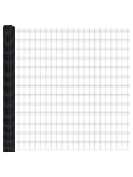 Hitsattu metalliverkko 44 u-pilareilla harmaa 1.5x50 m teräs