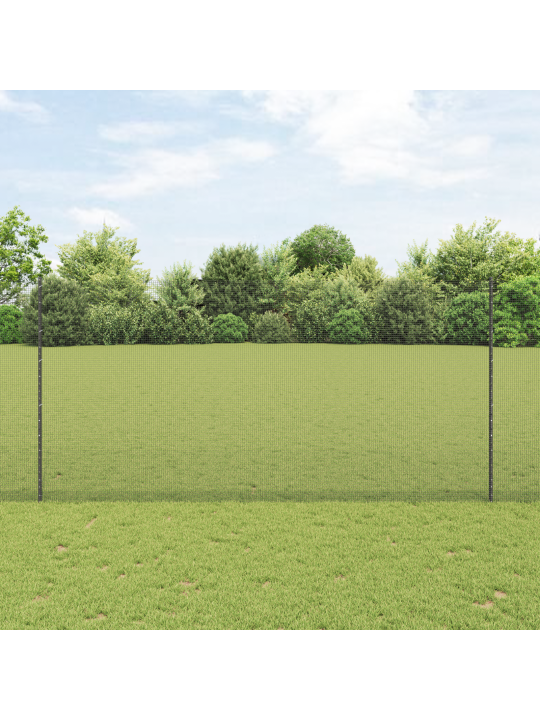 Hitsattu metalliverkko 44 u-pilareilla harmaa 1.5x50 m teräs