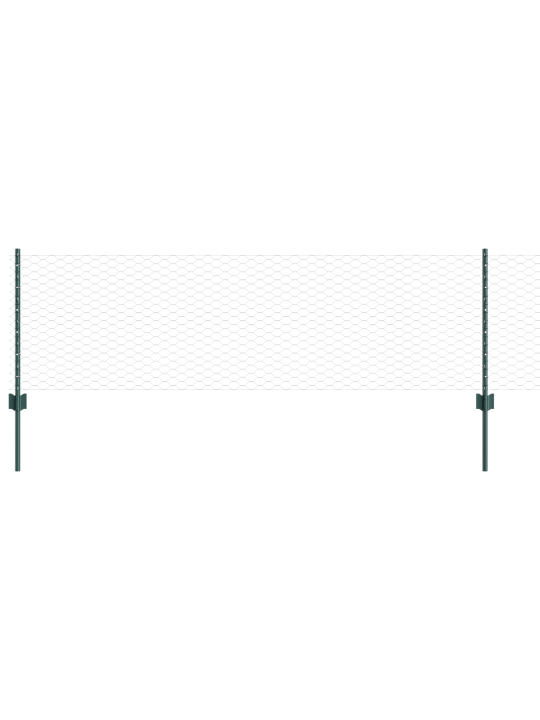 Verkkosarakkeet 5 kpl u-kanava vihreä 120 cm teräs