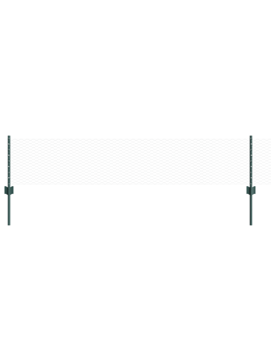 Aitapylväät 11 kpl u-kanava vihreä 40 cm teräs
