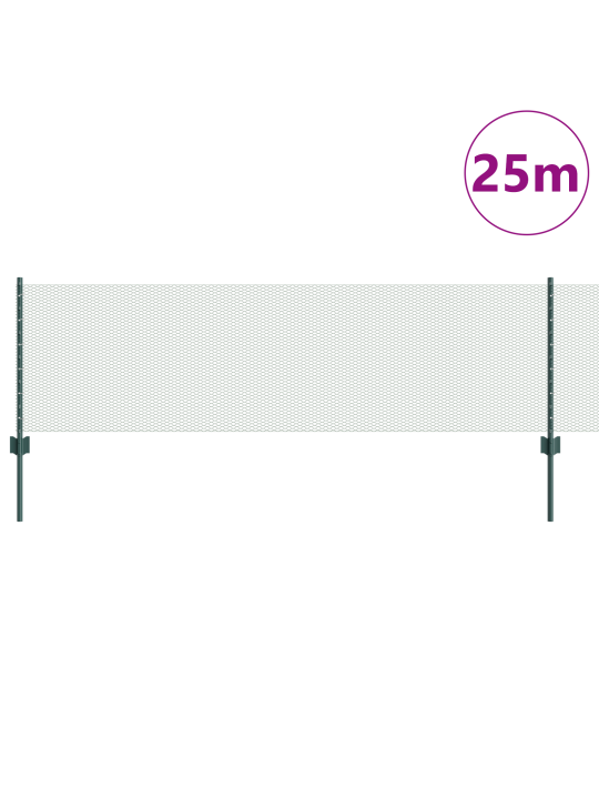 Aitapylväät 11 kpl u-kanava vihreä 60 cm teräs