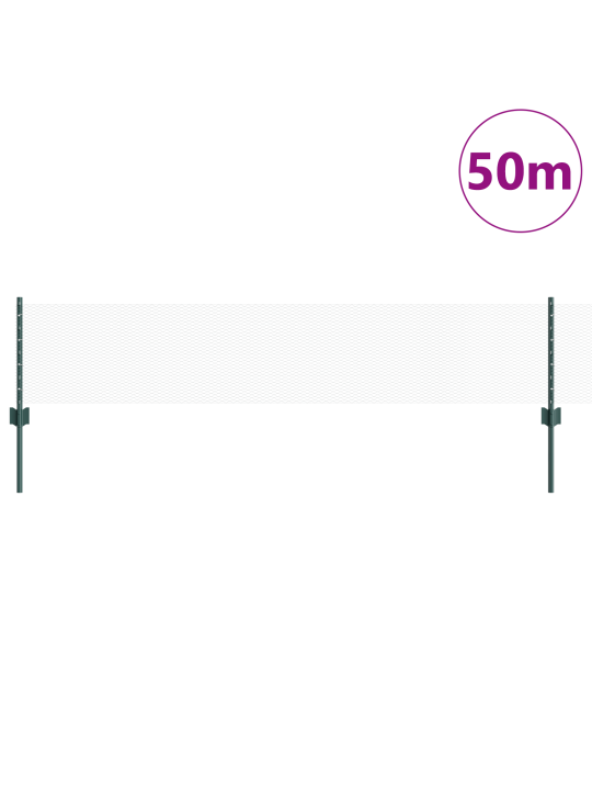 Aitapylväät 11 kpl u-kanava vihreä 40 cm teräs