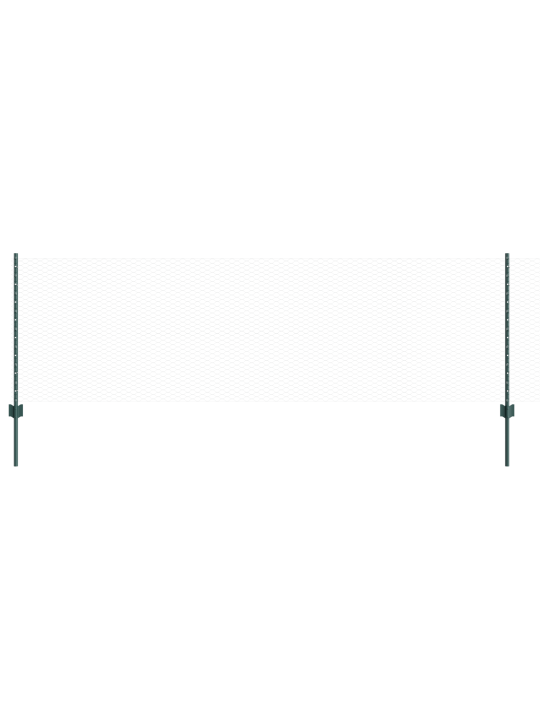 Aitapylväät 11 kpl u-kanava vihreä 80 cm teräs