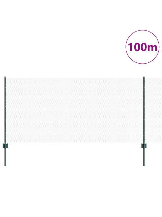Aitapylväät 11 kpl u-kanava vihreä 100 cm teräs