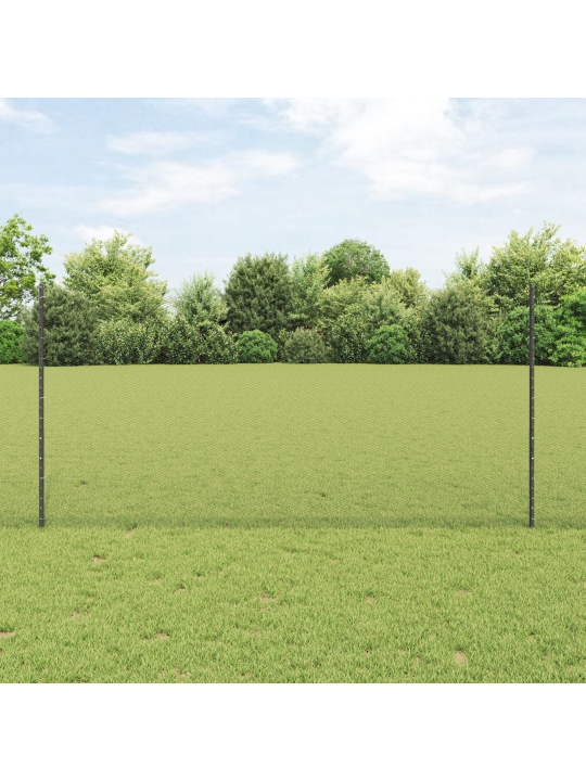 Aitapylväät 10 kpl u-kanava harmaa 120 cm teräs