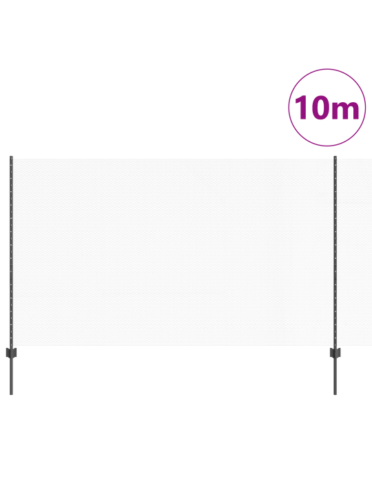 Aita paalut 10 kpl u-kanava harmaa 140 cm teräs