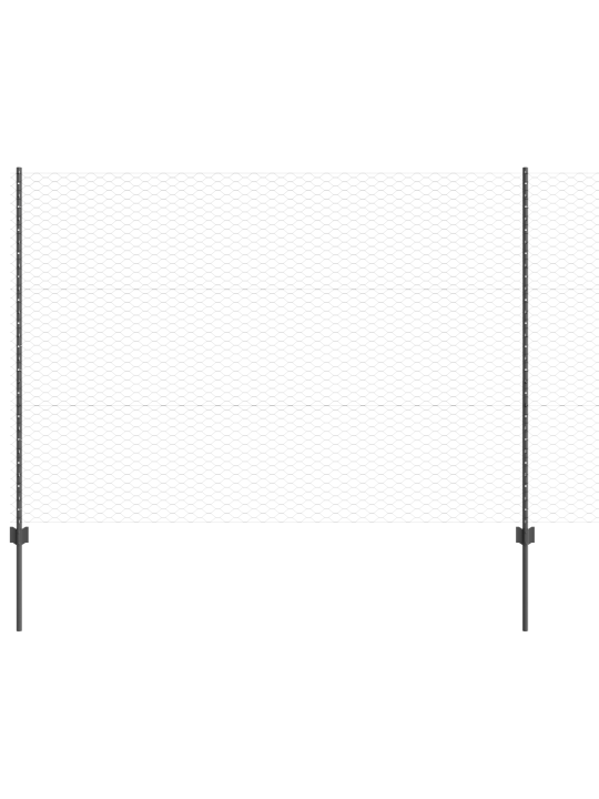 Aitapylväät 10 kpl u-kanava harmaa 150 cm teräs