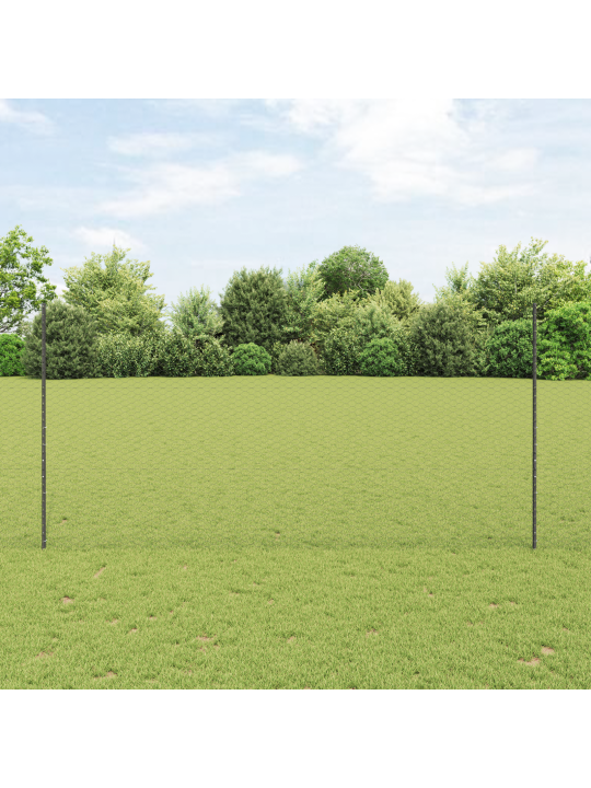 Aitapylväät 10 kpl u-kanava harmaa 150 cm teräs