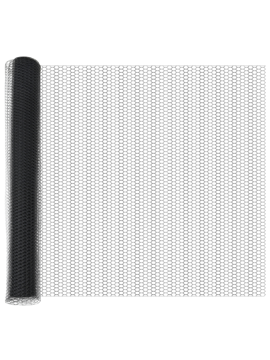 Puutarha aita paketti 2 kappaletta harmaa metalli 25 x 1 m