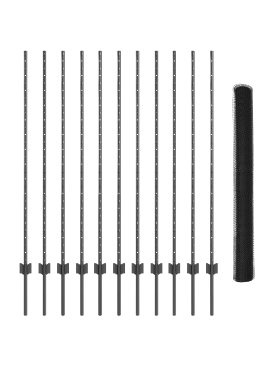 Aitaruuvit 22 kpl u-kanava harmaa 140 cm teräs