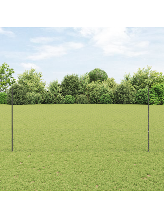 Aitapylväät 22 kpl u-muotoinen harmaa 140 cm teräs