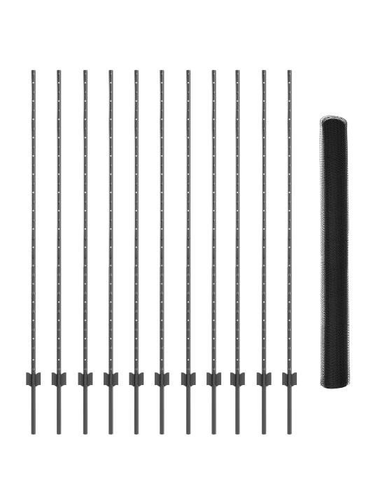 Aitalavat 22 kpl u-kanava harmaa 160 cm teräs
