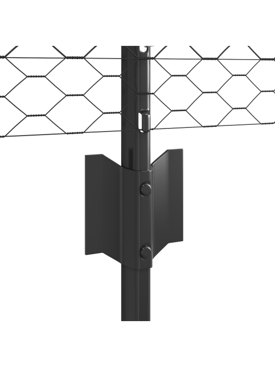 Aita posts 11 kpl u-kanava harmaa 60 cm teräs