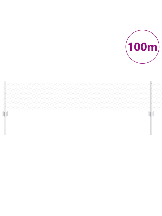 Aitapylväät 11 kpl u-kanava harmaa 40 cm terästä