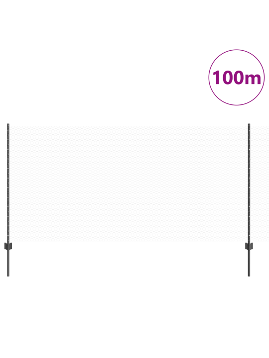 Aitapylväät 22 kpl u-kanava harmaa 120 cm terästä