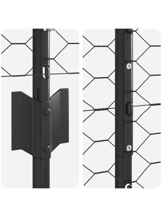 Aitaruuvit 22 kpl u-kanava harmaa 120 cm teräs