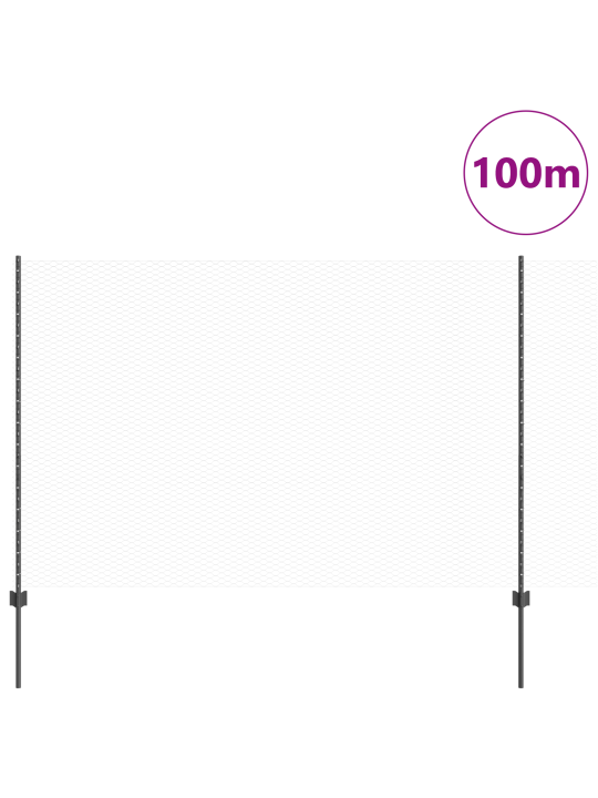 Kaidepylväät 22 kpl u-kanava harmaa 160 cm teräs
