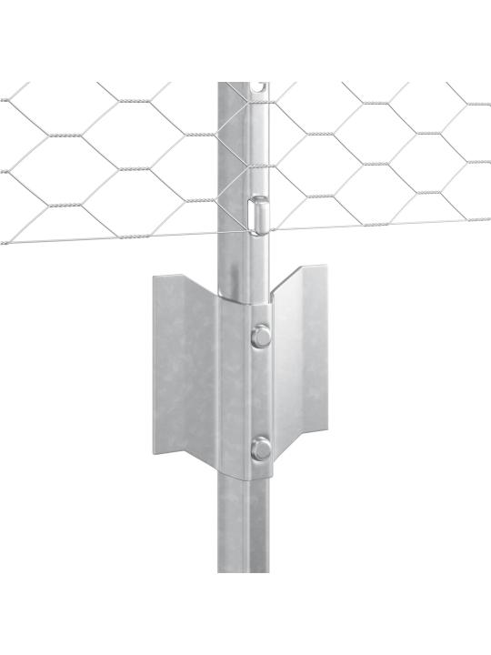 Aitapostit 5 kpl u-kanavaa 60 cm galvanoitu teräs
