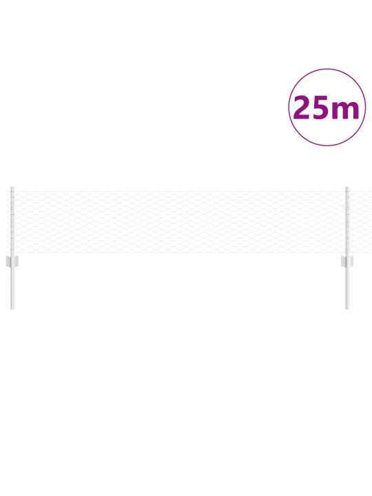 Aitapostit 11 kpl u-muotoiset 40 cm galvanoitu teräs