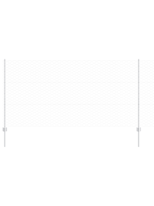 Puutarha-aidansarja 2 kpl galvanoitu teräs 25 x 1.2 m kestävä
