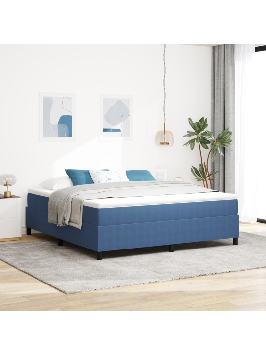 Box spring -sänky sininen super king corduroy kangas