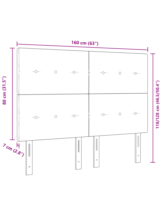 Pääty nappituftattu tummansininen 160 cm sametti