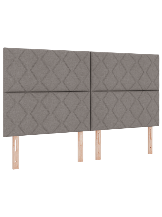 Sängynpääty geometrinen laattakuvio taupe 180 cm kangas