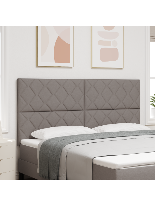 Sängynpääty geometrinen laattakuvio taupe 180 cm kangas
