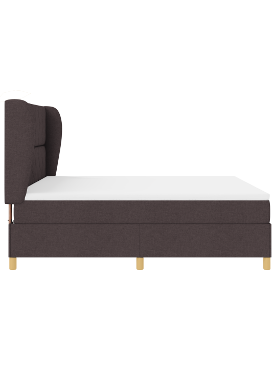 Box spring -sänky patjalla tumma ruskea 180x200 cm kangas