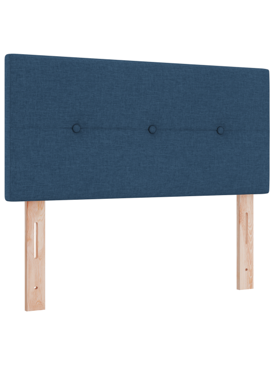 Box spring -sänky ja patja sininen 90x190 cm kangas
