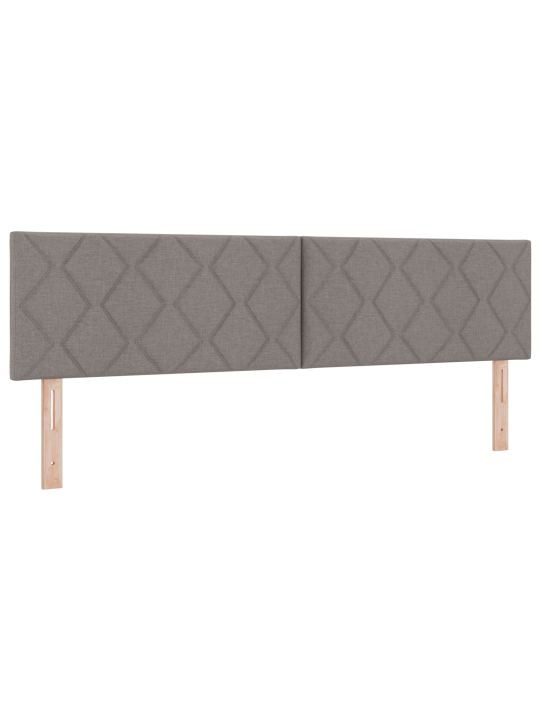 Laatikkosänky patjalla taupe 180x200 cm kangas