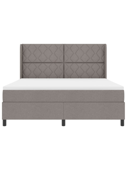Box spring -sänky patjalla taupe 180x200 cm, kangas